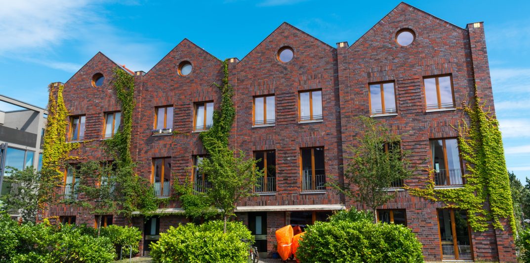 Red brickwall serial houses