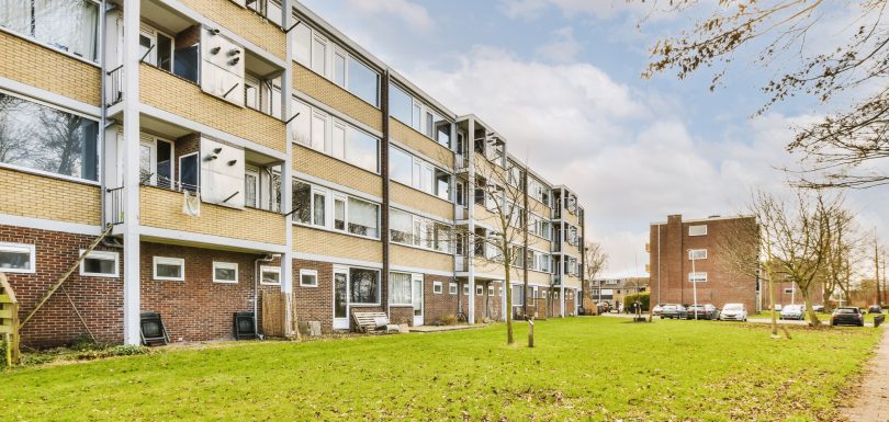 Outside view of an apartment with