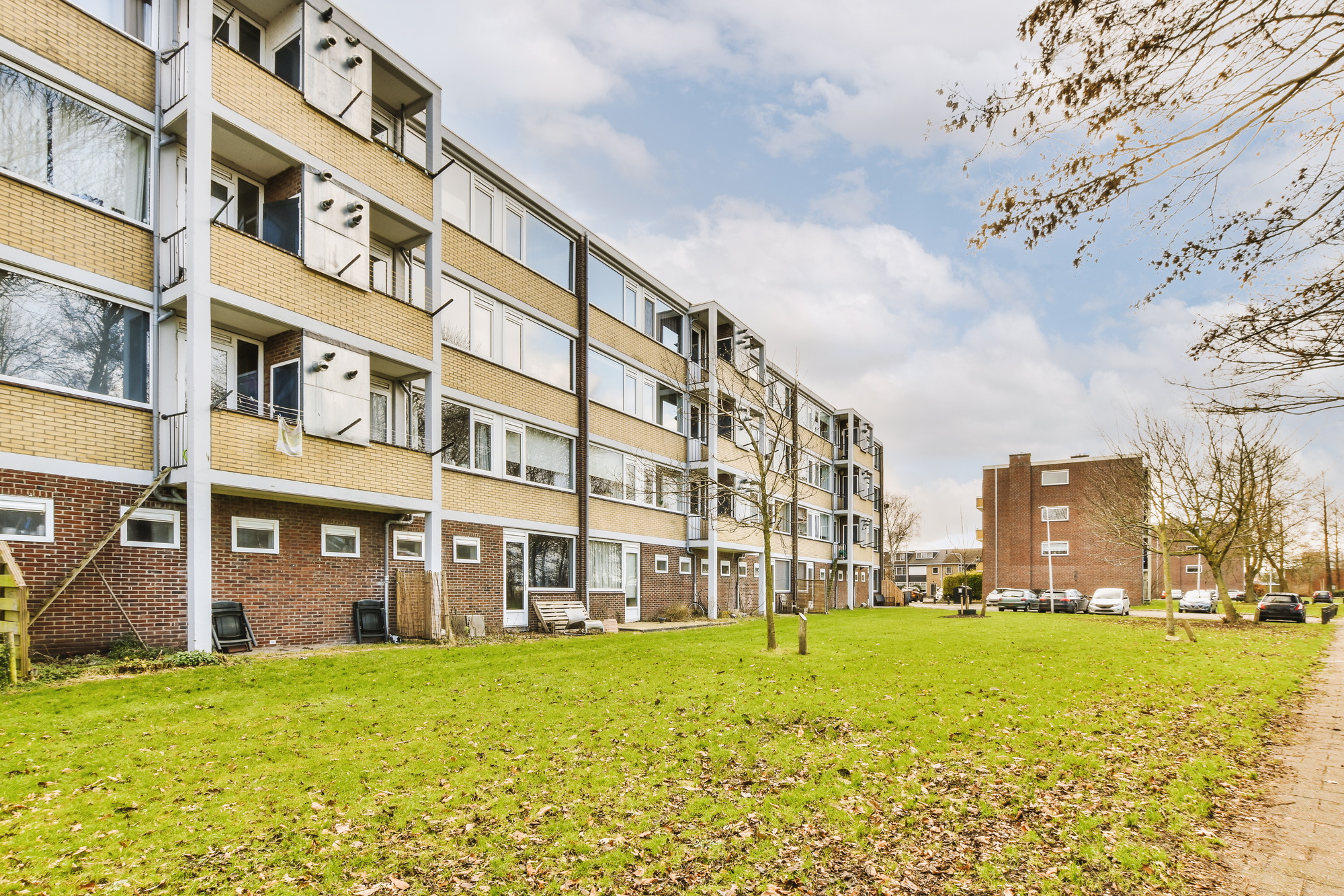 Outside view of an apartment with